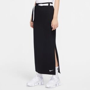 Nike Tech Pack Maxi Skirt in Black with utility pocket